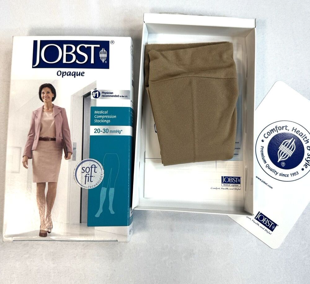 Jobst Softfit Compression sock Opaque Honey Knee High CT SMALL 20-30mmHg NEW